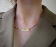 Load image into Gallery viewer, LUOWEND 18K Yellow Gold Real Natural Diamond Necklace for Women