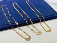 Load image into Gallery viewer, LUOWEND 18K Yellow Gold Real Natural Diamond Necklace for Women