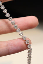 Load image into Gallery viewer, LUOWEND 18K White Gold Real Natural Diamond Bracelet for Women