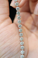 Load image into Gallery viewer, LUOWEND 18K White Gold Real Natural Diamond Bracelet for Women