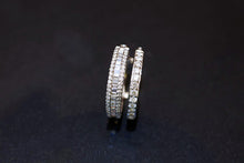 Load image into Gallery viewer, LUOWEND 18K White Gold Real Natural Diamond Ring for Women
