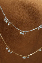 Load image into Gallery viewer, LUOWEND 18K White or Rose Gold Real Natural Diamond Necklace for Women