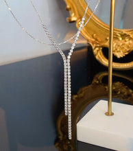 Load image into Gallery viewer, LUOWEND 18K White Gold Real Natural Diamond Necklace for Women