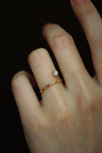 Load image into Gallery viewer, LUOWEND 18K Yellow Gold Real Natural Diamond Ring for Women