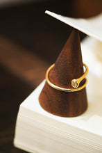 Load image into Gallery viewer, LUOWEND 18K Yellow Gold Real Natural Diamond Ring for Women