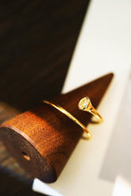 Load image into Gallery viewer, LUOWEND 18K Yellow Gold Real Natural Diamond Ring for Women