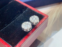 Load image into Gallery viewer, LUOWEND 18K White or Yellow Gold Real Natural Diamond Pendant Necklace for Women