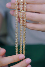 Load image into Gallery viewer, LUOWEND 18K Yellow Gold Real Natural Diamond Bracelet for Women