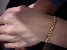 Load image into Gallery viewer, LUOWEND 18K Yellow Gold Real Natural Diamond Bracelet for Women