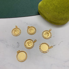 Load image into Gallery viewer, LUOWEND 18K Yellow Gold Real Natural Diamond Pendant Necklace for Women