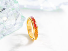 Load image into Gallery viewer, LUOWEND 18K Yellow Gold Real Natural Aquamarine Ring for Women