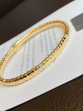 Load image into Gallery viewer, LUOWEND 18K Yellow Gold Real Natural Diamond Bangle for Women