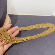 Load image into Gallery viewer, LUOWEND 18K Yellow Gold Necklace for Women