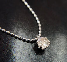 Load image into Gallery viewer, LUOWEND 18K White or Yellow Gold Real Natural Diamond Necklace for Women