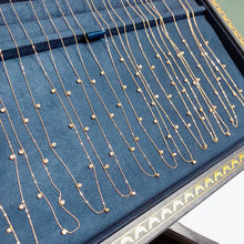 Load image into Gallery viewer, LUOWEND 18K White or Yellow Gold Real Natural Diamond Necklace for Women