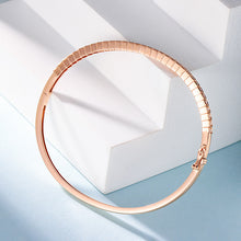 Load image into Gallery viewer, LUOWEND 18K Rose Gold Real Natural Diamond Bracelet for Women