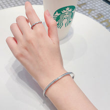 Load image into Gallery viewer, LUOWEND 18K White Gold Real Natural Diamond Bracelet for Women