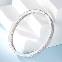 Load image into Gallery viewer, LUOWEND 18K White Gold Real Natural Diamond Bracelet for Women