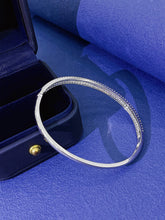 Load image into Gallery viewer, LUOWEND 18K White Gold Real Natural Diamond Bracelet for Women