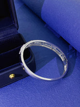 Load image into Gallery viewer, LUOWEND 18K White Gold Real Natural Diamond Bracelet for Women