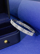 Load image into Gallery viewer, LUOWEND 18K White Gold Real Natural Diamond Bracelet for Women