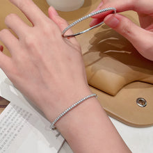 Load image into Gallery viewer, LUOWEND 18K White Gold Real Natural Diamond Bracelet for Women