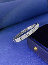 Load image into Gallery viewer, LUOWEND 18K White Gold Real Natural Diamond Bracelet for Women