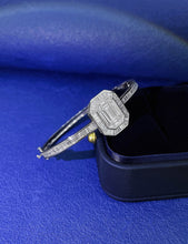 Load image into Gallery viewer, LUOWEND 18K White Gold Real Natural Diamond Bracelet for Women