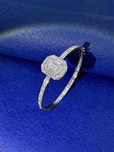 Load image into Gallery viewer, LUOWEND 18K White Gold Real Natural Diamond Bracelet for Women