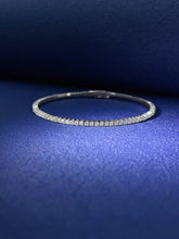 Load image into Gallery viewer, LUOWEND 18K White or Rose Gold Real Natural Diamond Bracelet for Women