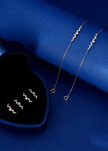 Load image into Gallery viewer, LUOWEND 18K White or Rose Gold Real Natural Diamond Bracelet for Women