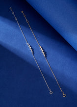 Load image into Gallery viewer, LUOWEND 18K White or Rose Gold Real Natural Diamond Bracelet for Women