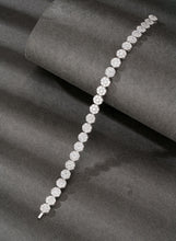 Load image into Gallery viewer, LUOWEND 18K White Gold Real Natural Diamond Bracelet for Women