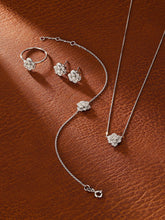 Load image into Gallery viewer, LUOWEND 18K White Gold Real Natural Diamond Bracelet for Women