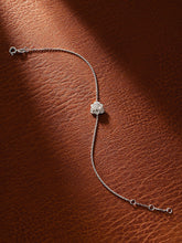 Load image into Gallery viewer, LUOWEND 18K White Gold Real Natural Diamond Bracelet for Women