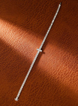 Load image into Gallery viewer, LUOWEND 18K White Gold Real Natural Diamond Bracelet for Women