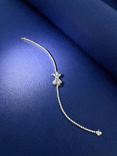 Load image into Gallery viewer, LUOWEND 18K White Gold Real Natural Diamond Bracelet for Women