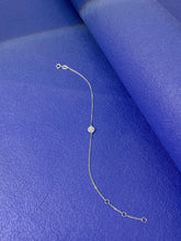 Load image into Gallery viewer, LUOWEND 18K White or Rose Gold Real Natural Diamond Bracelet for Women