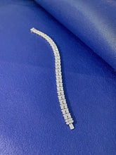 Load image into Gallery viewer, LUOWEND 18K White Gold Real Natural Diamond Bracelet for Women