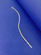 Load image into Gallery viewer, LUOWEND 18K White Gold Real Natural Diamond Bracelet for Women