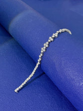 Load image into Gallery viewer, LUOWEND 18K White Gold Real Natural Diamond Bracelet for Women