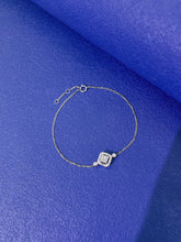 Load image into Gallery viewer, LUOWEND 18K White or Rose Gold Real Natural Diamond Bracelet for Women