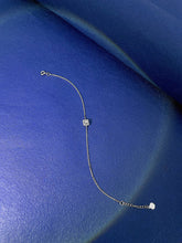 Load image into Gallery viewer, LUOWEND 18K White Gold Real Natural Diamond Bracelet for Women