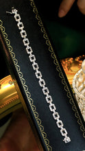 Load image into Gallery viewer, LUOWEND 18K White Gold Real Natural Diamond Bracelet for Women
