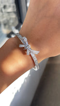 Load image into Gallery viewer, LUOWEND 18K White Gold Real Natural Diamond Bracelet for Women
