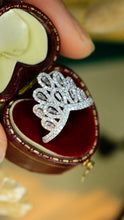 Load image into Gallery viewer, LUOWEND 18K White Gold Real Natural Diamond Ring for Women