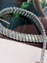 Load image into Gallery viewer, LUOWEND 18K White Gold Real Natural Diamond Bracelet for Women