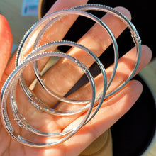 Load image into Gallery viewer, LUOWEND 18K White Gold Real Natural Diamond Bracelet for Women