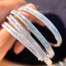 Load image into Gallery viewer, LUOWEND 18K White Gold Real Natural Diamond Bracelet for Women