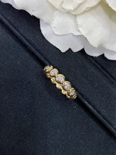 Load image into Gallery viewer, LUOWEND 18K Yellow Gold Real Natural Diamond Ring for Women